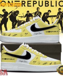 OneRepublic Official Tour 2026 Signature Yellow Air Force 1 Shoes